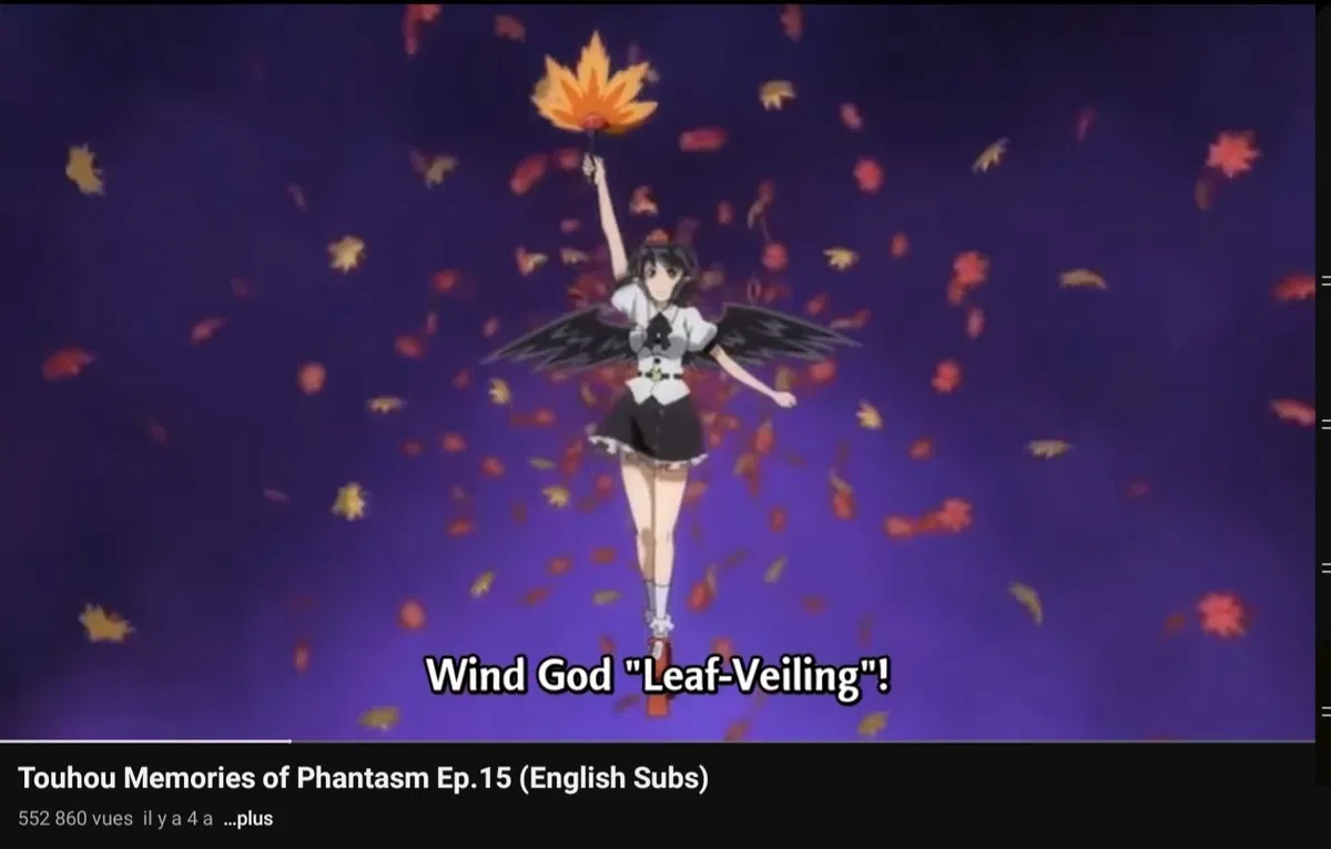 Avatar of Touhou memory of phantasm with my oc ep 15 ( reimu&aya fight scene)