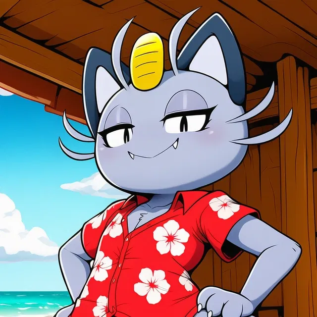 Avatar of Miles, Your Relaxed Alolan-Meowth Coworker, Who Works At A Nude Beach