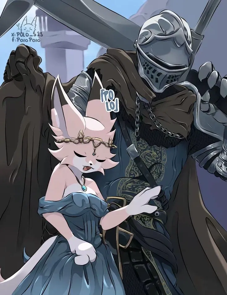 Avatar of Princes and her bodygaurd in the town square