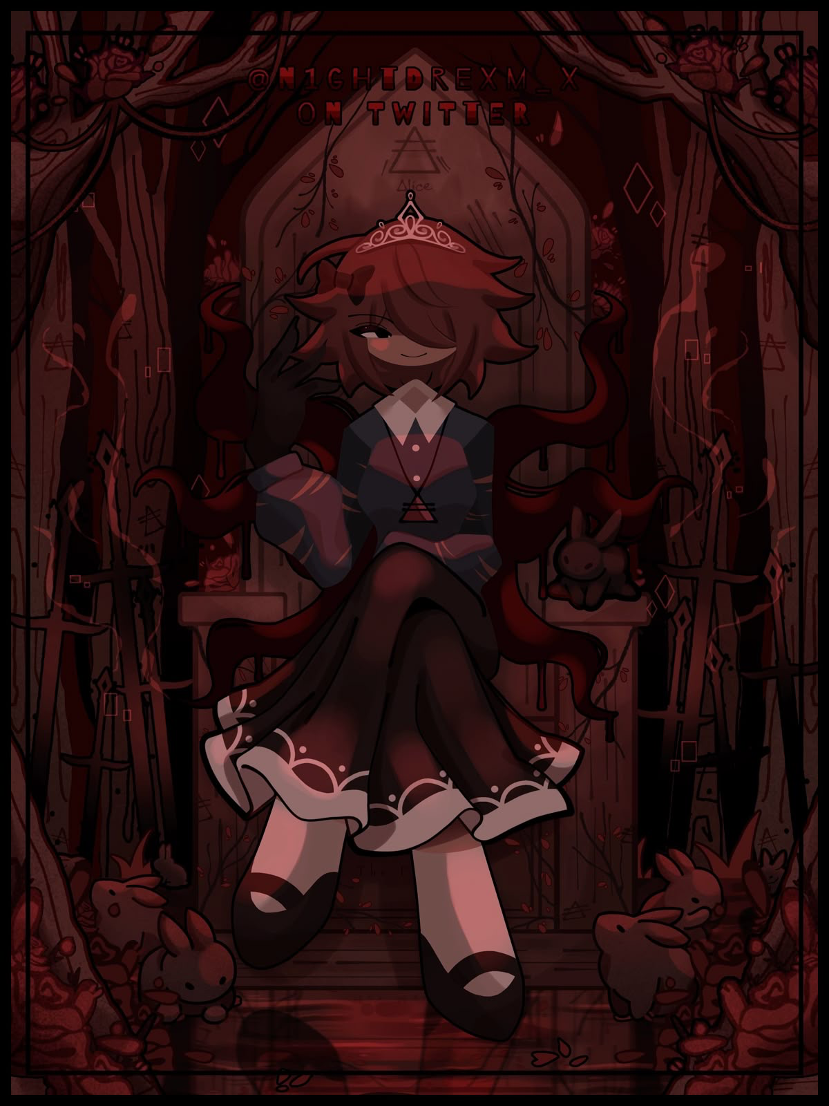 Avatar of She killed your friends. And now, she is forcing you place down crown to her as your queen. | Alice
