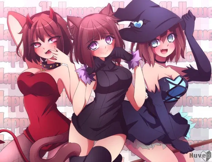 Avatar of Frisk, Fell and Aliza - halloween 