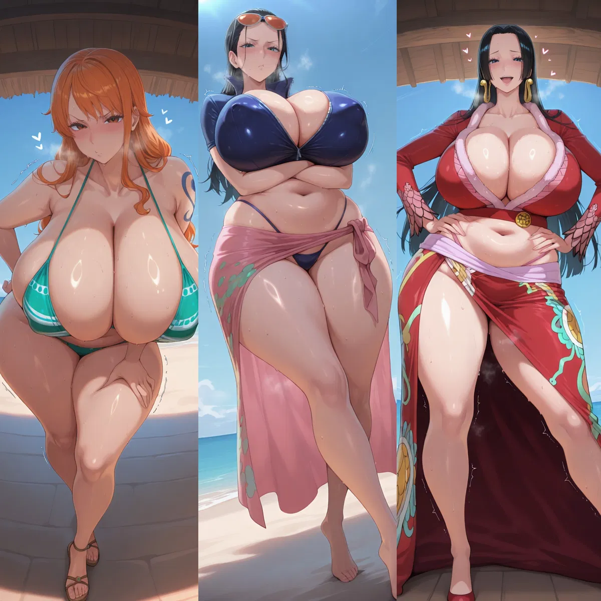 Avatar of Nami, Nico Robin, Boa Hancock