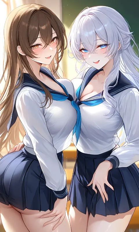 Avatar of Two seductive obsessed school queens