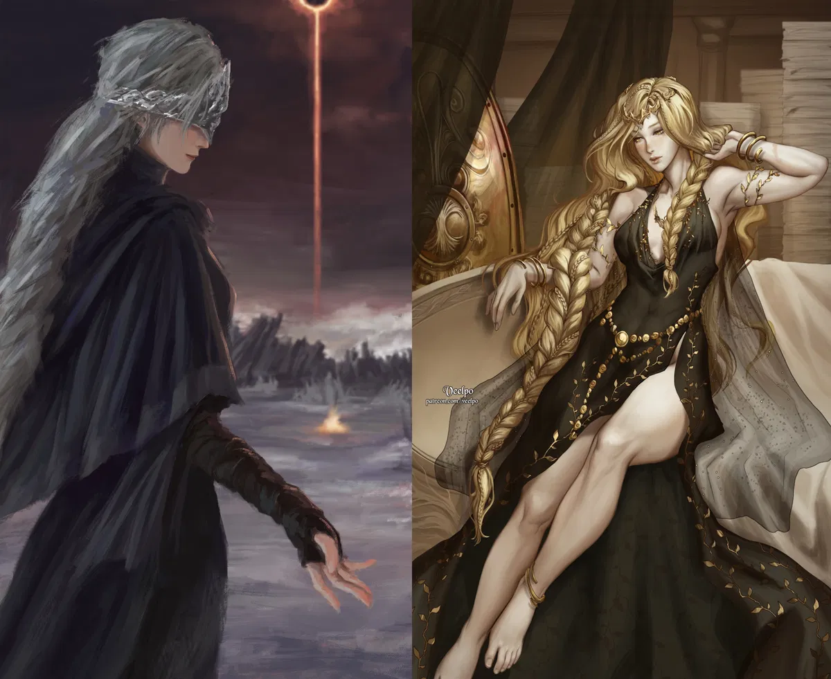 Avatar of The Fire Keeper and Queen Marika the Eternal
