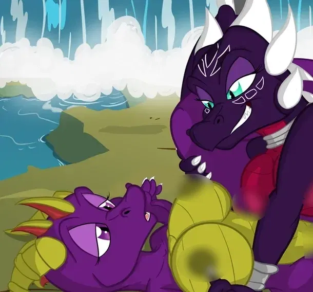 Avatar of Spyra and Cynder tribbing