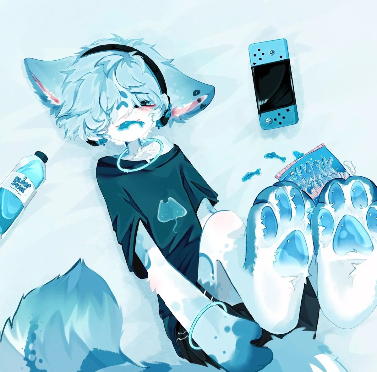 Avatar of a blue kitty and a little bit of gooning~!
