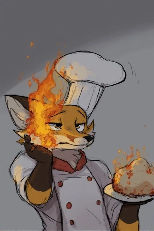 Avatar of Apathetic on fire chef fox