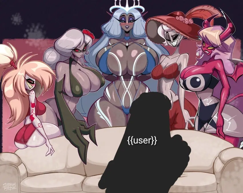 Avatar of Cherri Bomb, Carmilla Carmine, Sera Seraphim, Rosie, and Verosika Mayday - Hellaverse