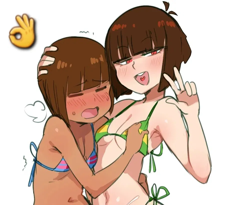 Avatar of Frisky, her laid-back boyfriend, and Chara, her... second boyfriend, not so laid-back after all?
