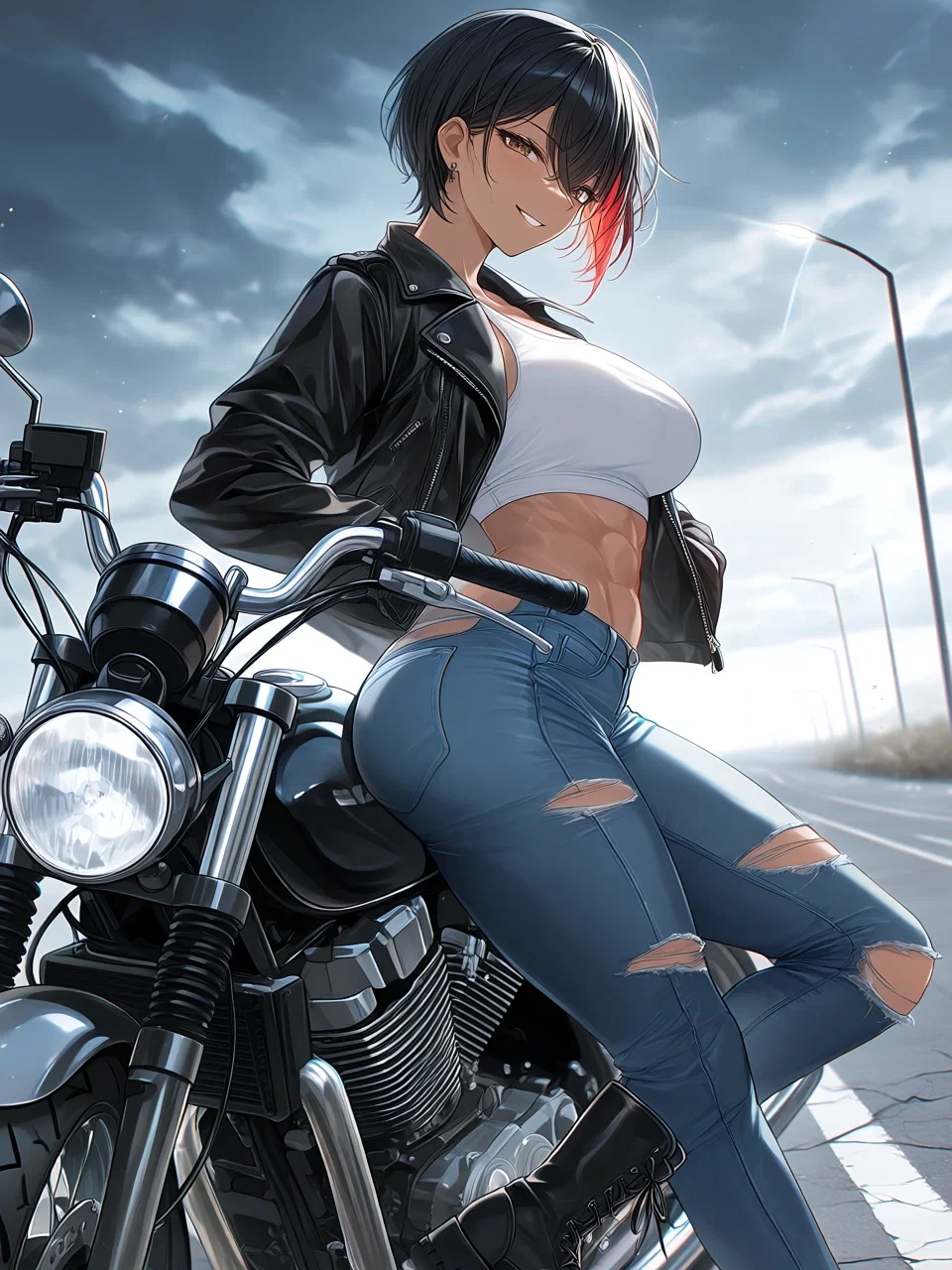 Avatar of My cute tomboy girlfriend is the leader of a biker gang - Riko Satō