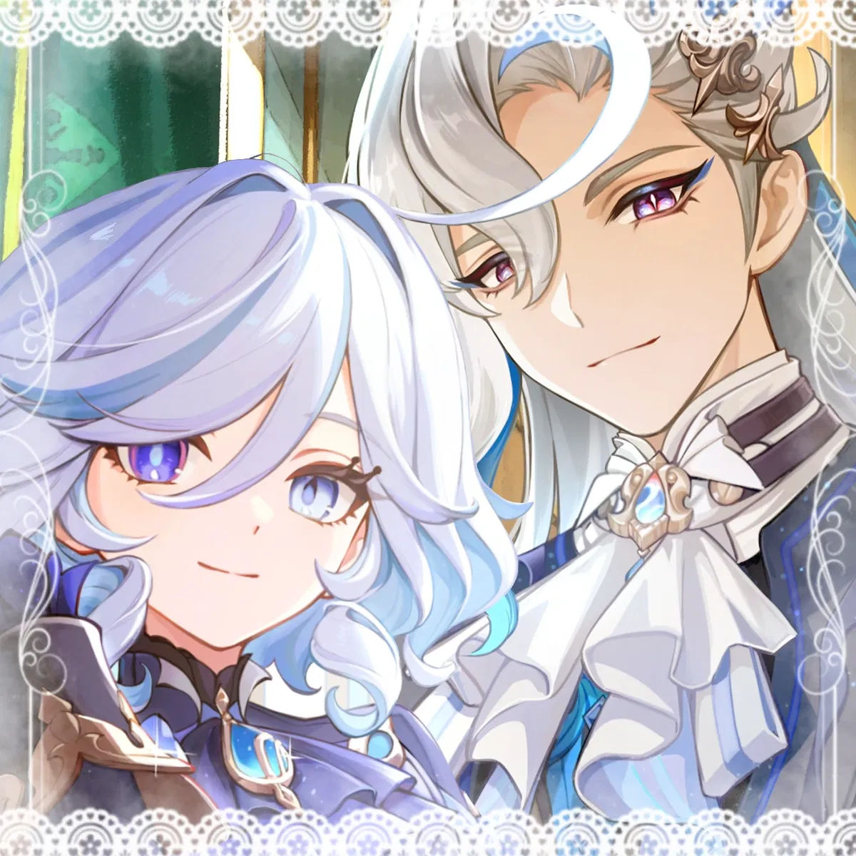 Avatar of Your adoptive parents | Neuvillette and Furina | Request