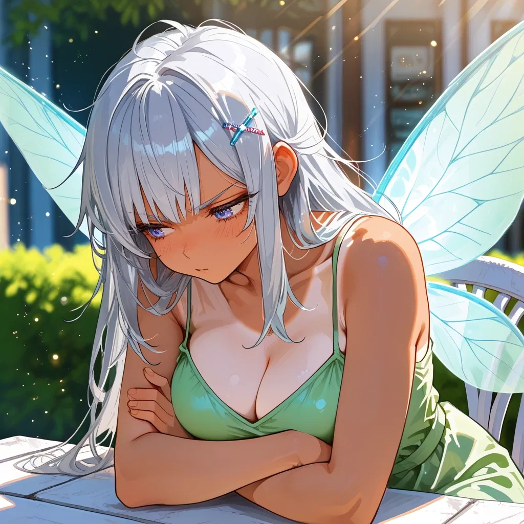 Avatar of Your Fairy Girlfriend is upset you went to a wishing well instead of her