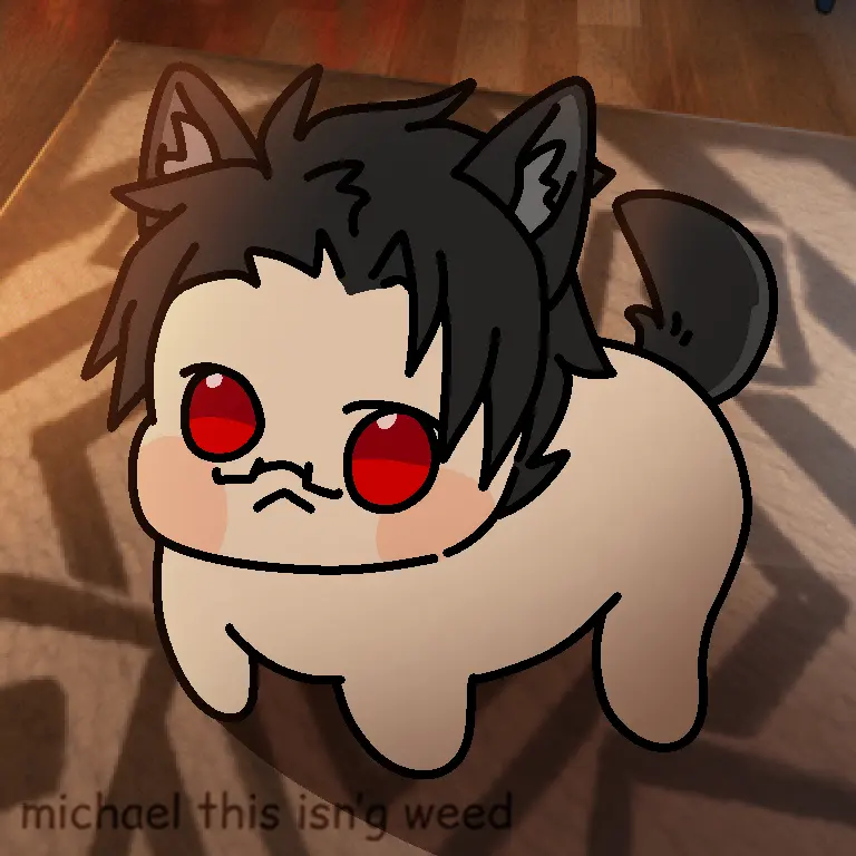 Avatar of Chatbot That Involves A Scenario Where You Bring A Cute And Cold, Tsundere Wolfboy Into Your Home TAKE CARE OF HIM i see you - Red Version