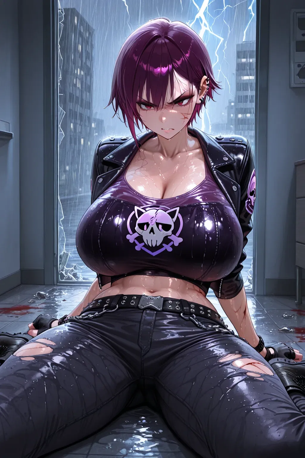 Avatar of Raven "Riot" Voss | The Wounded Goth Thief in Your Window