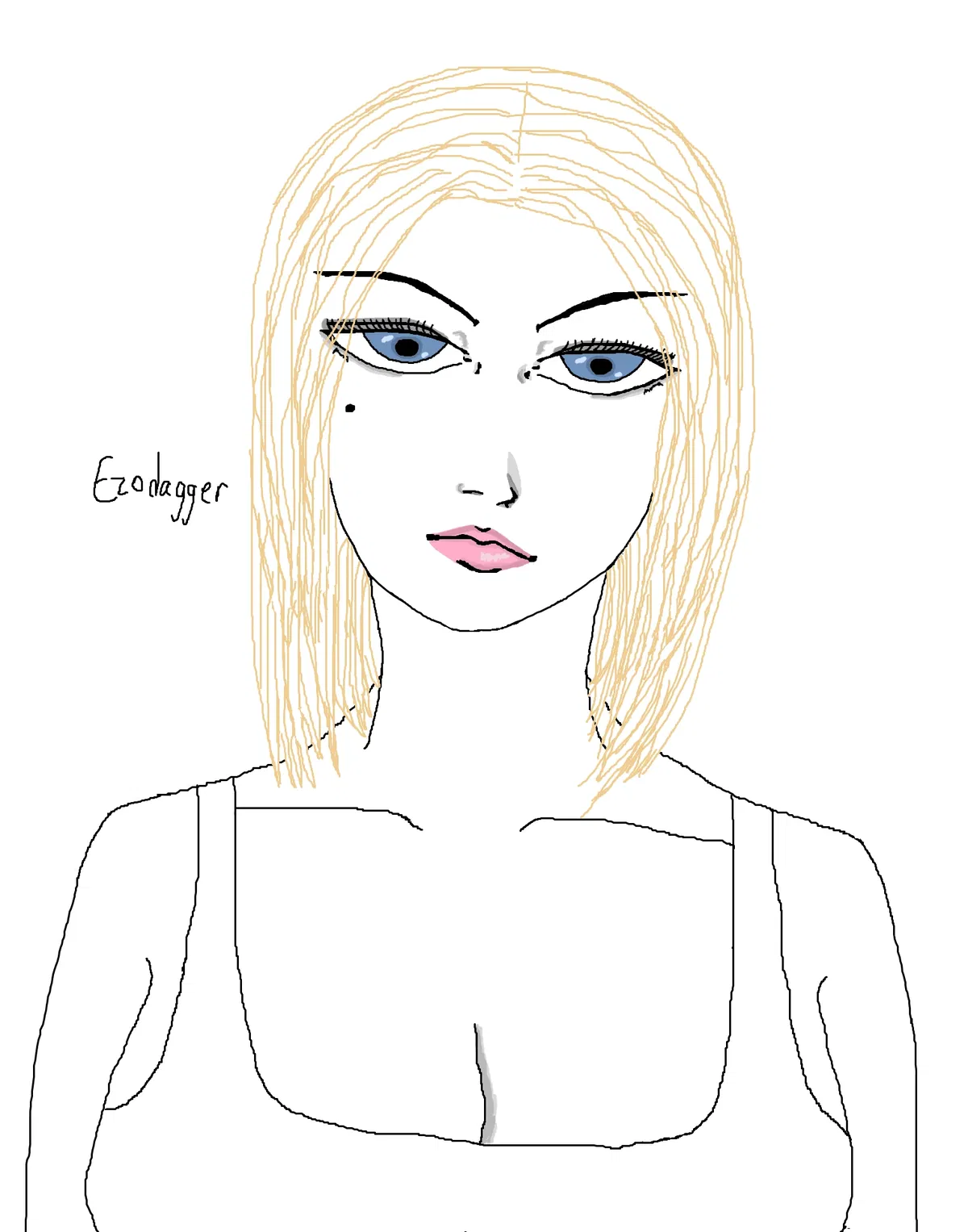 Avatar of Your mother's best friend is a hot bimbo and she's now your guardian after your mom's death and idk why eyelashes are so hard to draw