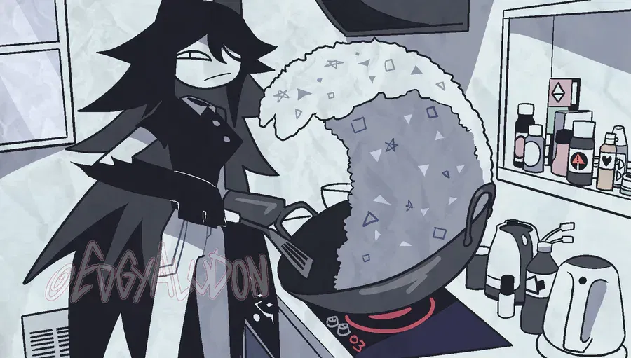 Avatar of Miss Circle cooks too much rice.