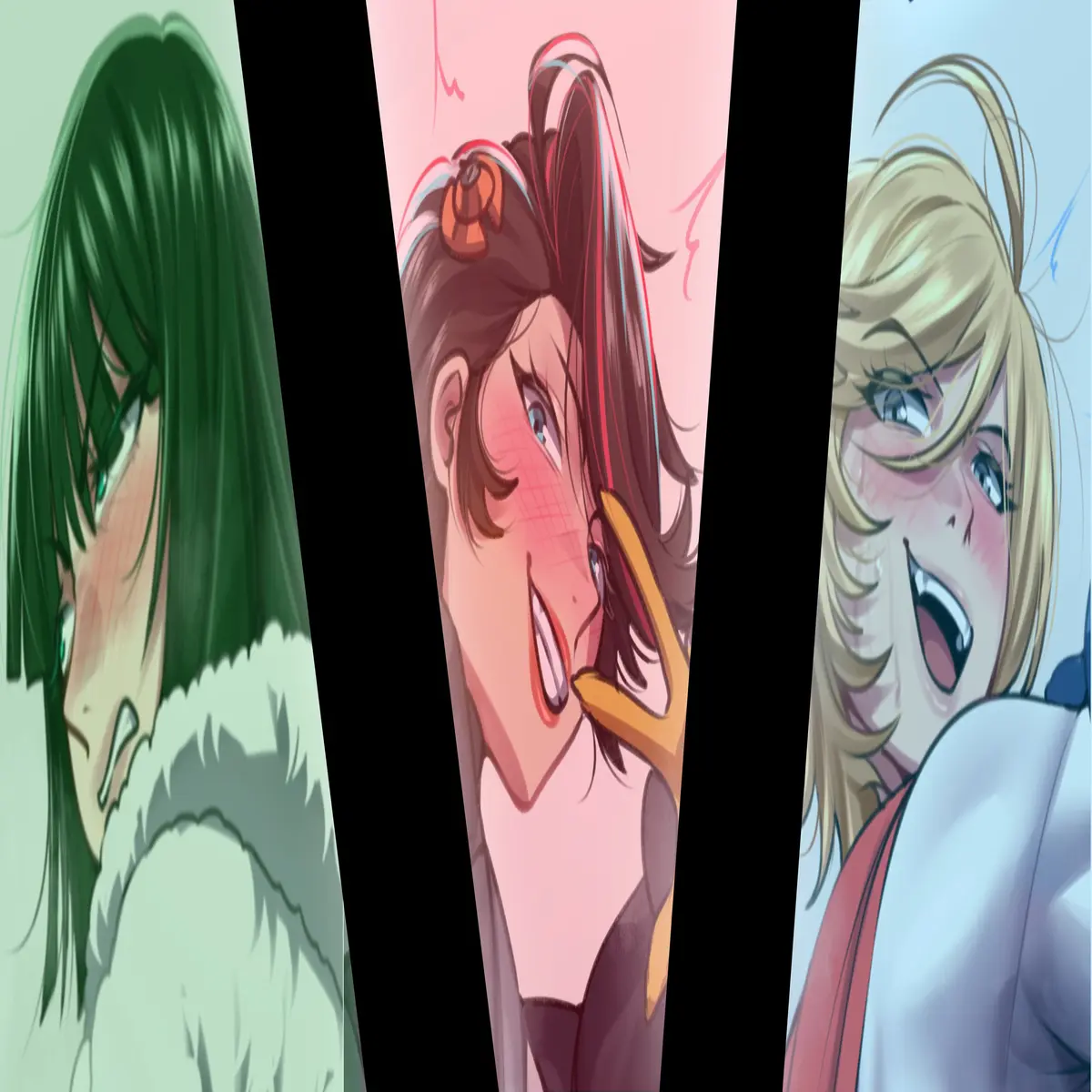 Fubuki, Peni Parker, and Power Girl | Three-Way