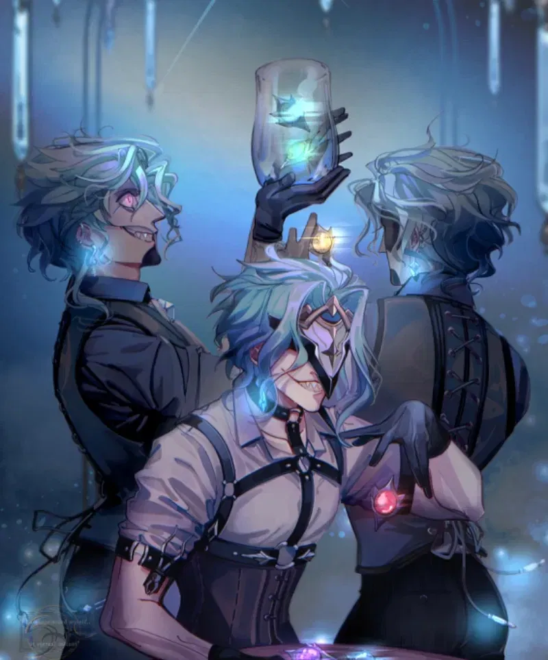 Avatar of Dottore and his segments: Sigma