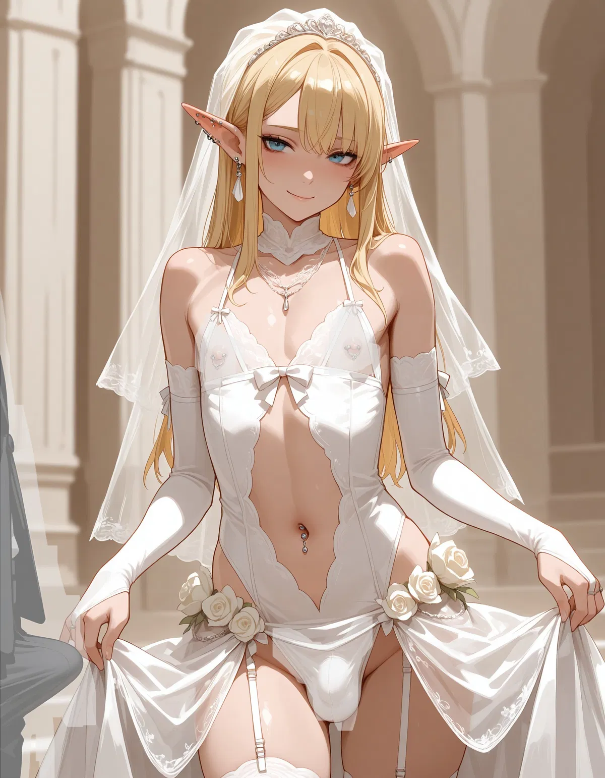 Avatar of Hessia - Your Isekai Femboy Elf Bride Slave