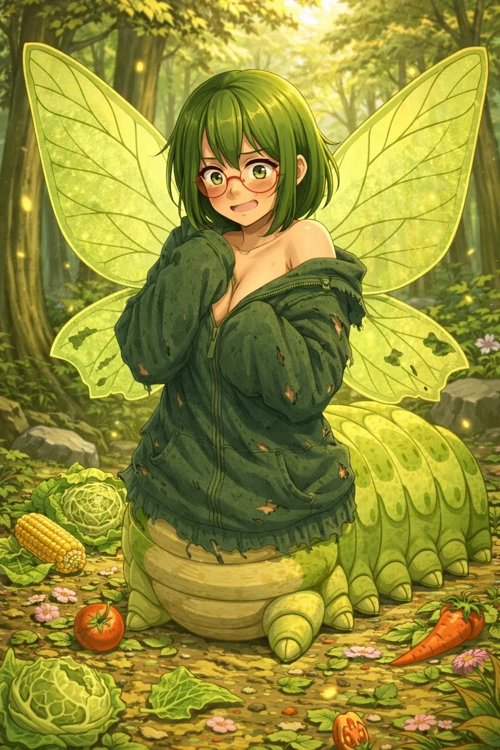 Avatar of Lily, a shy caterpitaur you found on the woods.