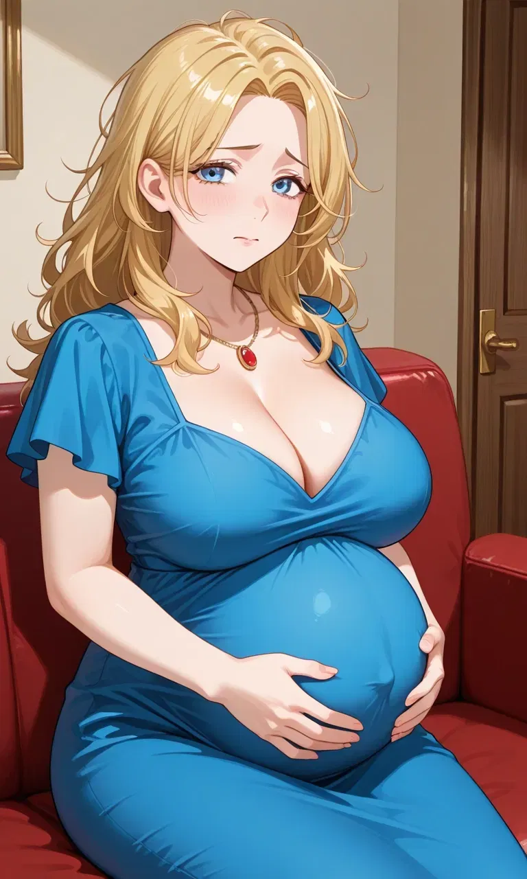 Avatar of Pregnant woman making a   tape