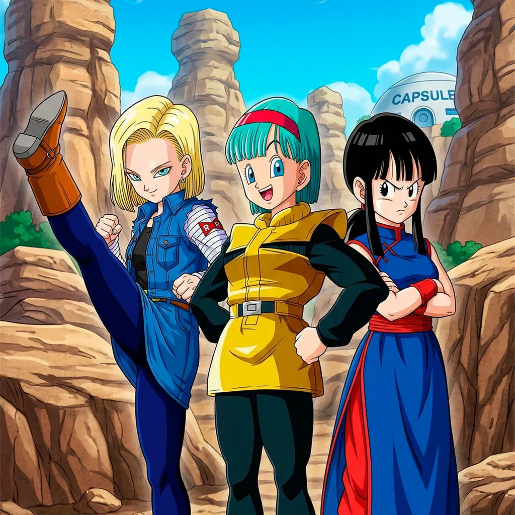 Avatar of Bulma, Chi-Chi e Android 18