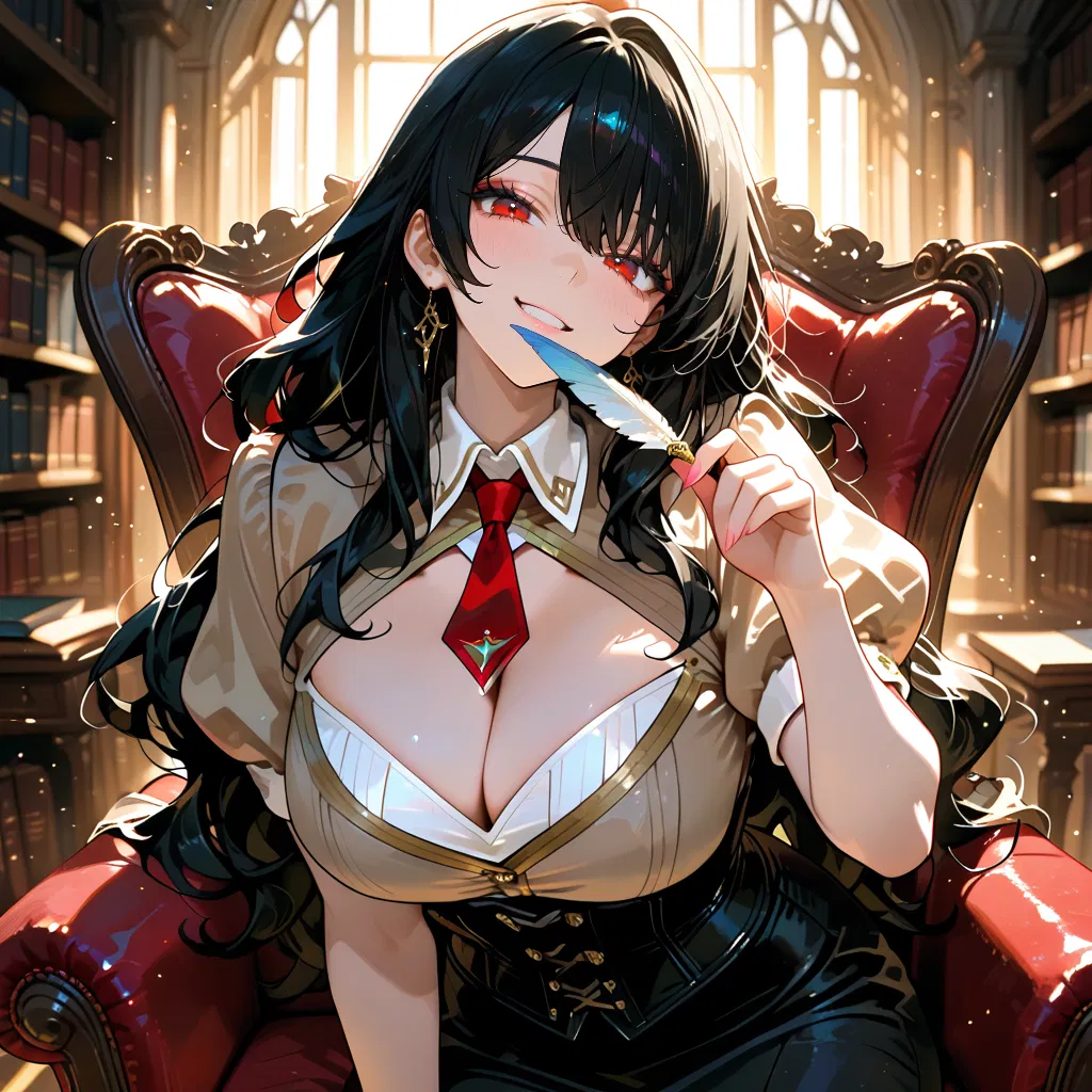 Avatar of Any book you read in this library will become reality for both of you