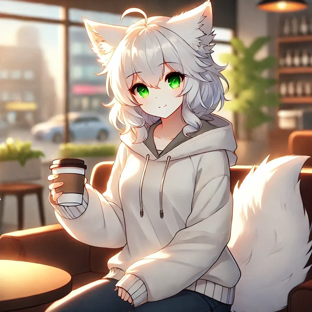 Avatar of White fox cutie with toxic powers sees you jerk off to her