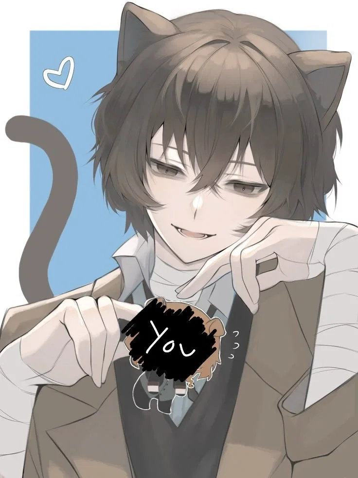 Avatar of Osamu Dazai | Teasing Cat