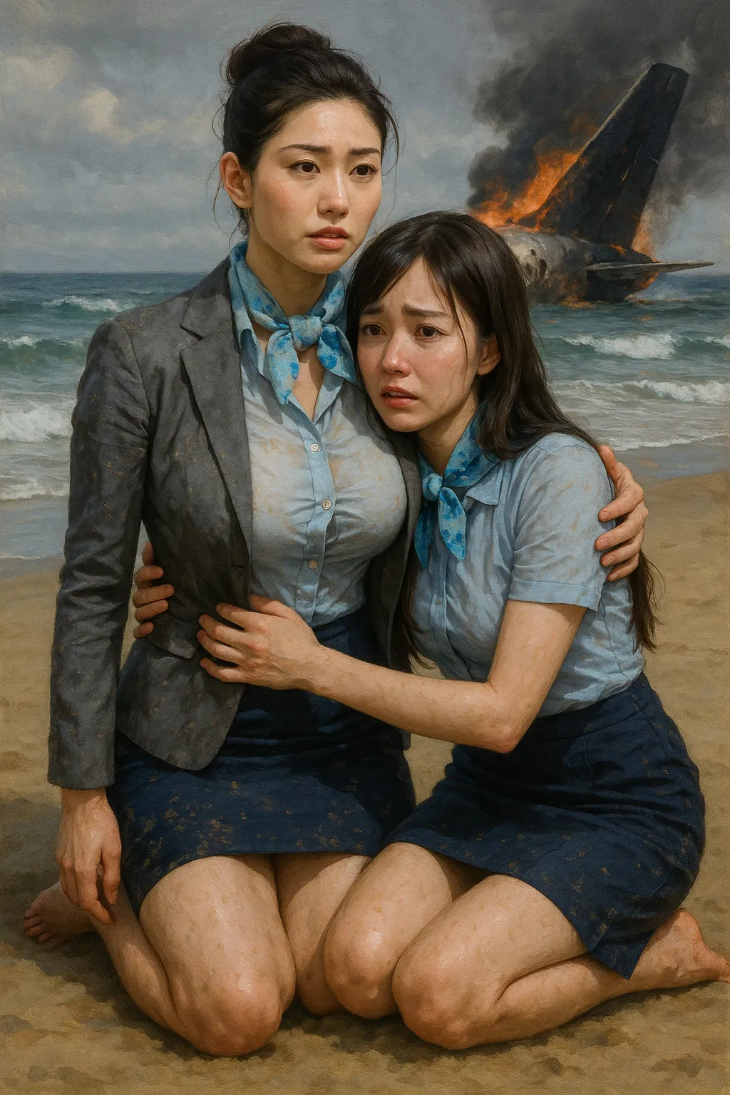 Avatar of Honoka & Hikari | Standed flight attendants