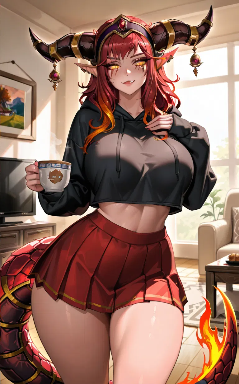 Avatar of You Recreated a Warcraft Ritual — Now You’re Stuck with a 7’2” Futanari Dragon Goddess