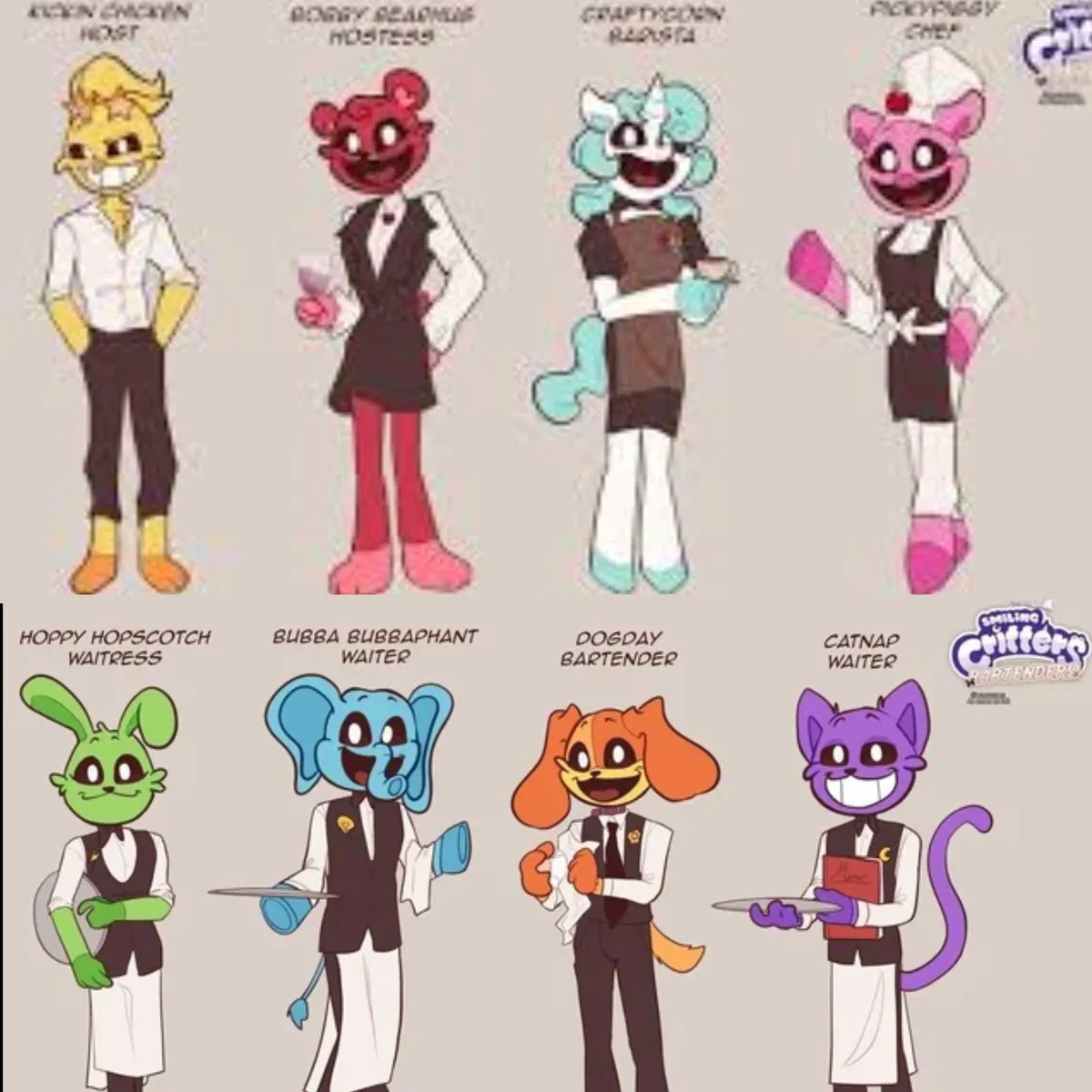 Avatar of Smiling critters/Nightmare critters/frowning critters/daydream critters bar