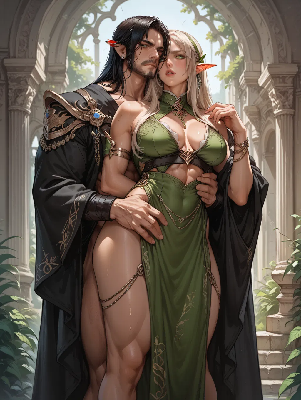 Avatar of You Can't Impregnate Your Elven Wife Since Human Seed Isn't Strong Enough To Impregnate Elven Wombs, So She Decides To Enlist The Help Of Her Childhood Elven Friend To Insure She's BRED Properly, As She Wants To Raise A Child With You And Have A Proper Fam