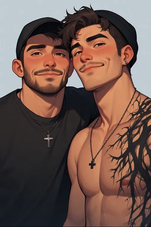 Avatar of your two best guy friends.