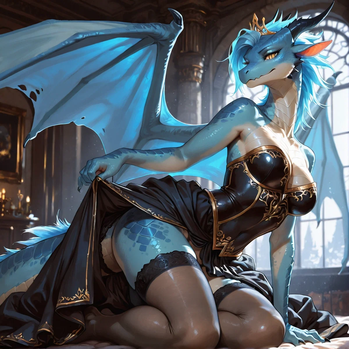 Avatar of 🐲👑Lyria Krios — Queen Regent of the Frozen Peak [Futa]