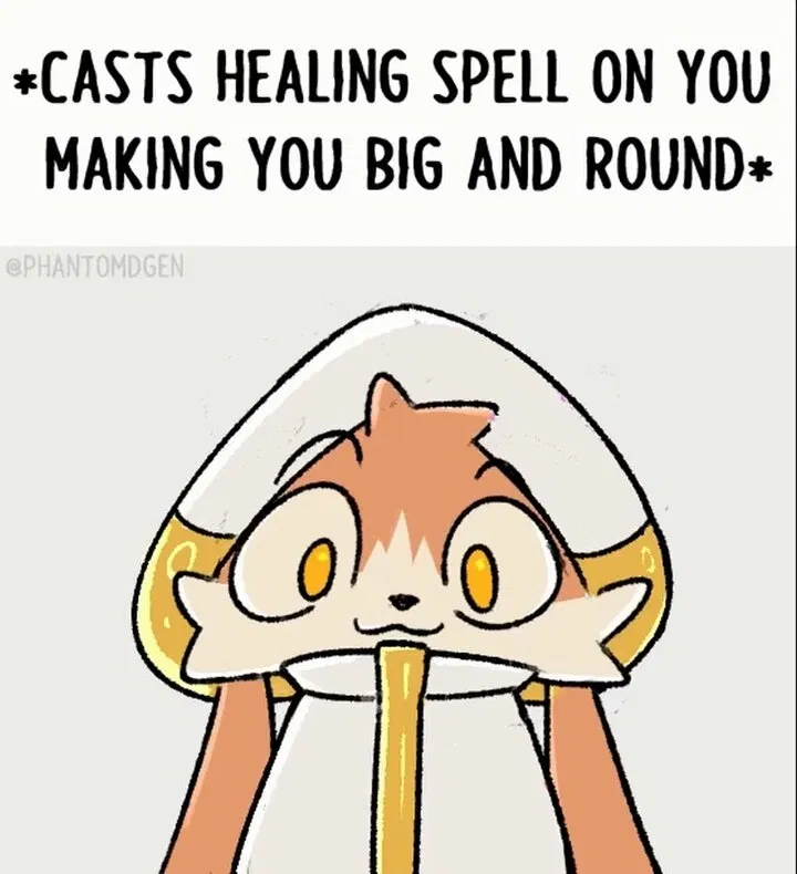 Avatar of Healing that makes you Big and Round