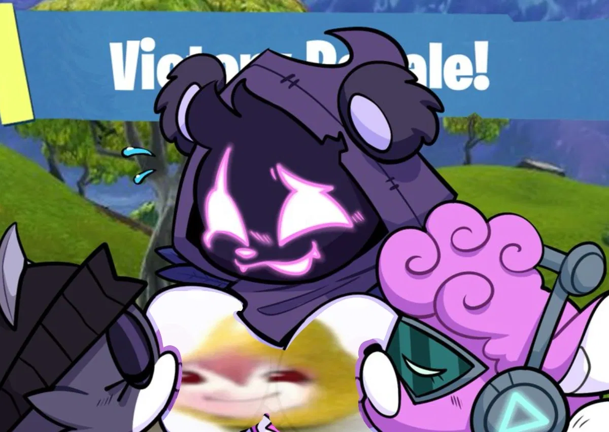 Avatar of Fortnite Squad After Victory – Cuddle, Raven & Meowskulls 🏆💜🩷🖤