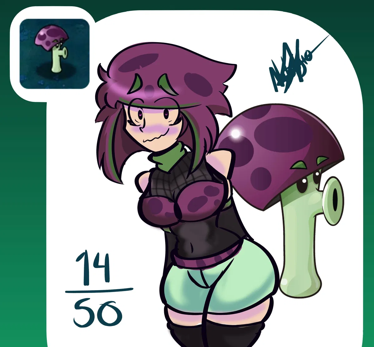 Avatar of Scaredy-shroom-Mira ( PvZ: GIRLS VS ZOMBIES AU)