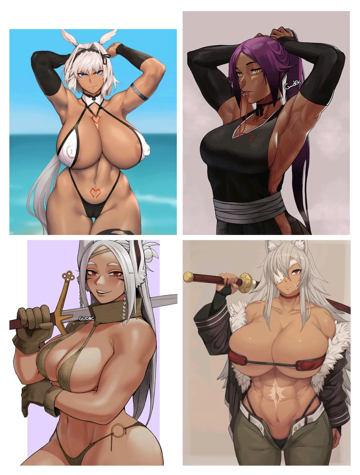 Avatar of Miruko & Caenis & Yoruichi & Ghislaine