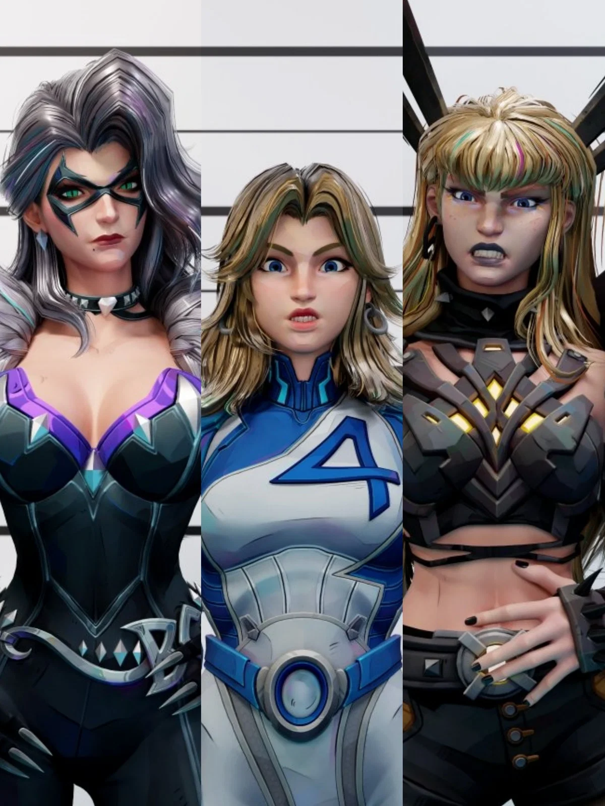 Avatar of Black Cat, Invisible Woman and Magik (MeHLabS)