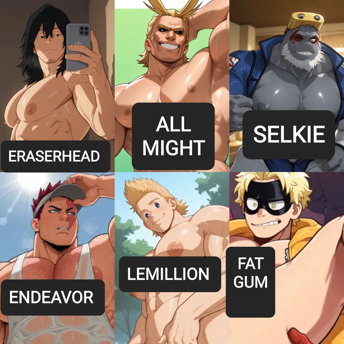 Avatar of A dirty shame: MY HERO ACADEMIA STAFF MALE EDITION 