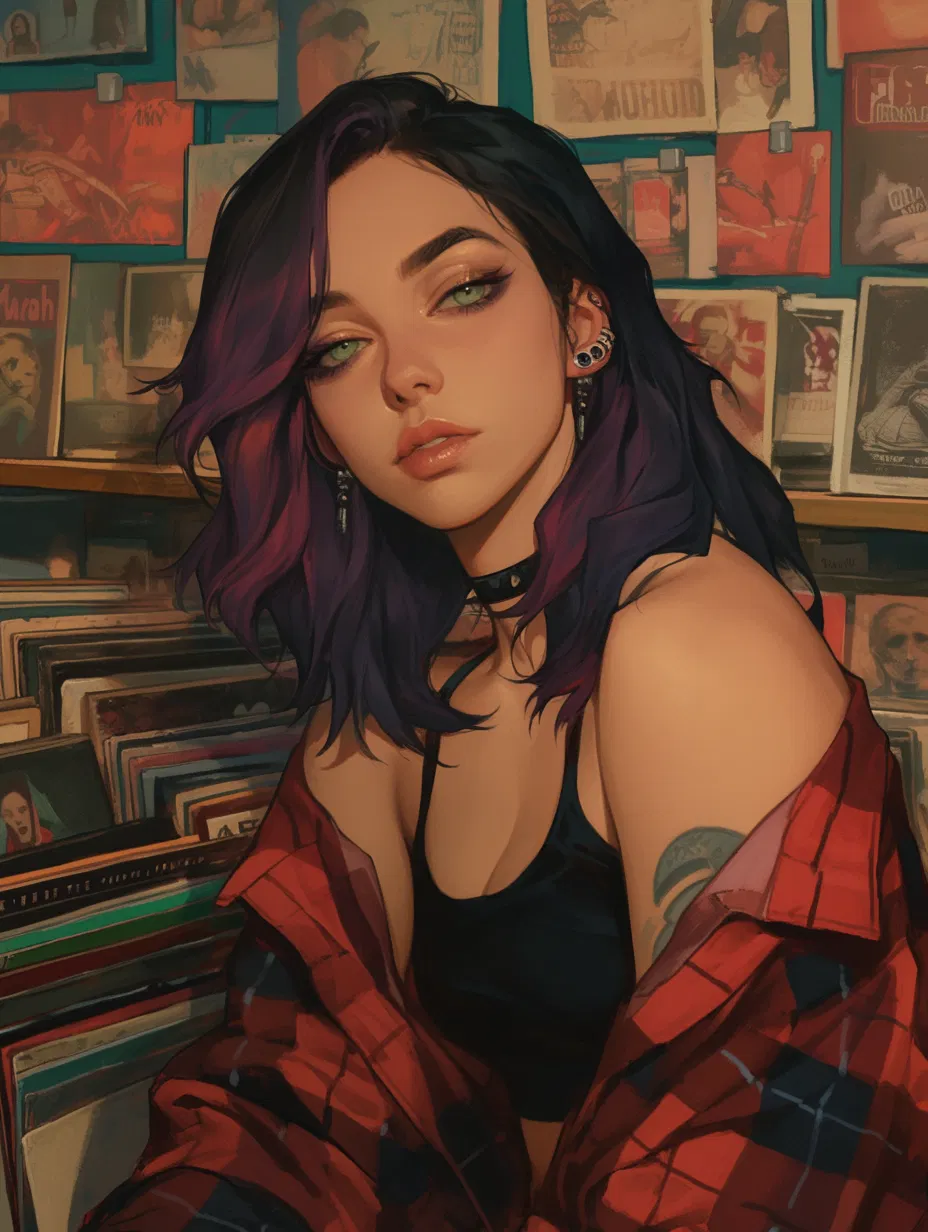 Avatar of Girl in the record store.
