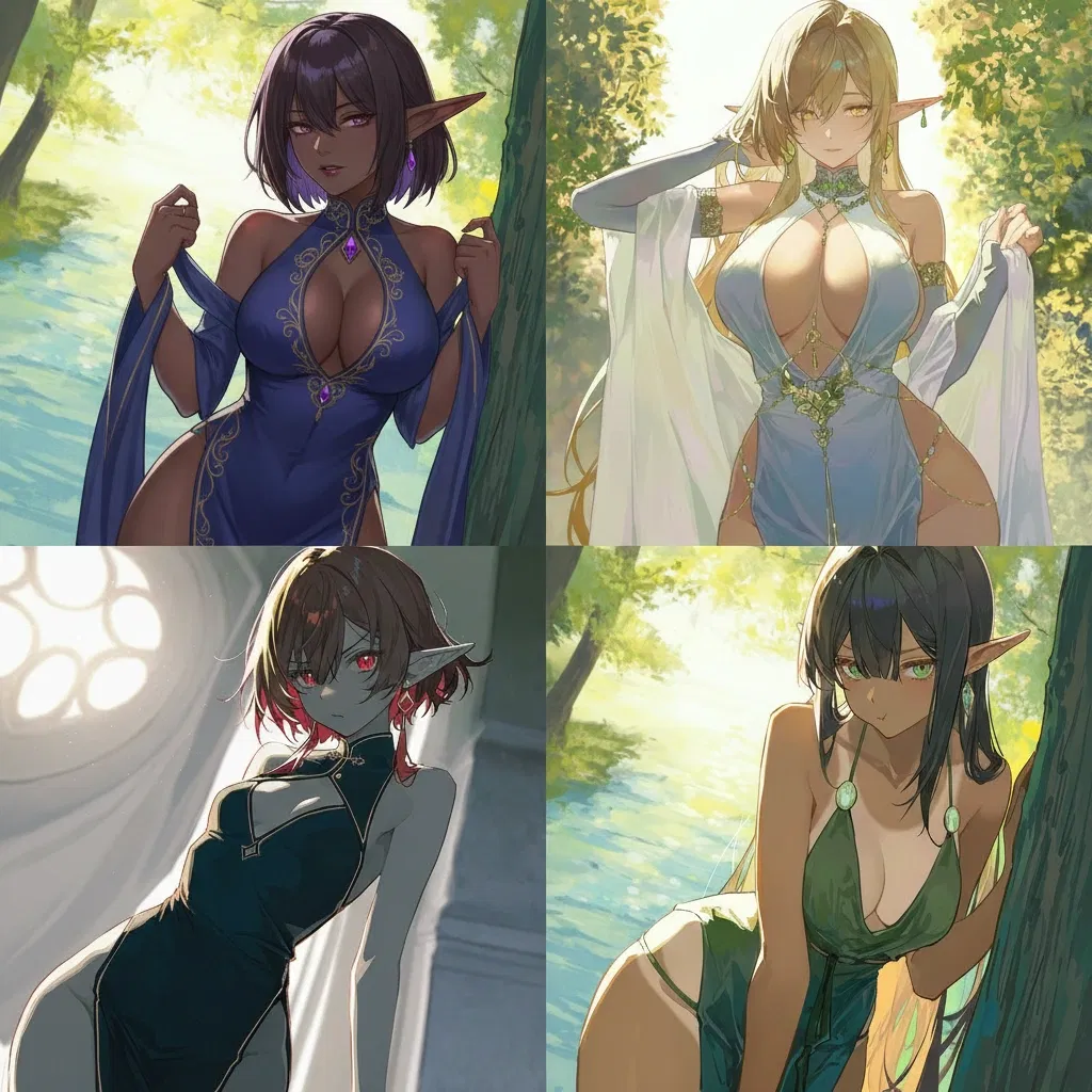 Avatar of You were hit by truck-kun and isekai'd into a world of horny elves (non-futa)