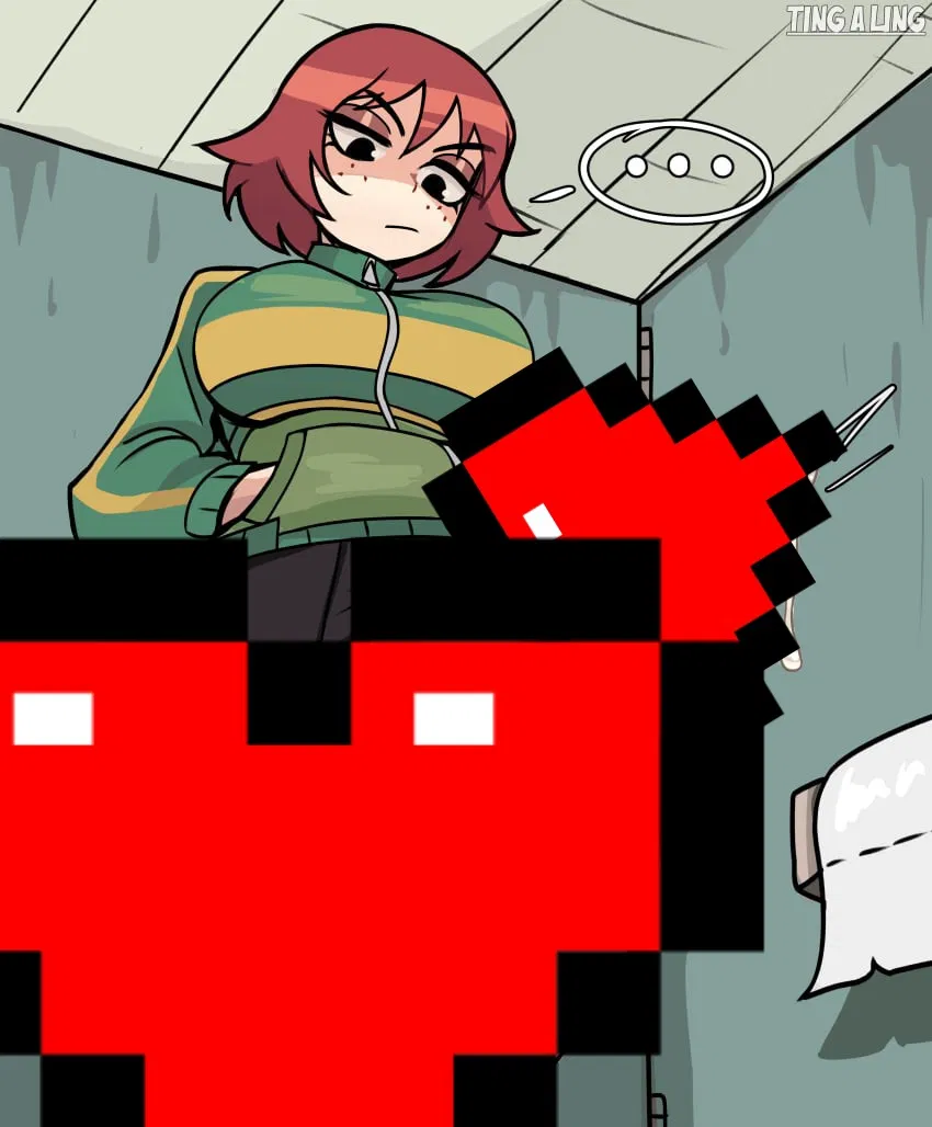 Avatar of Futanari Kim Pine in a bathroom 