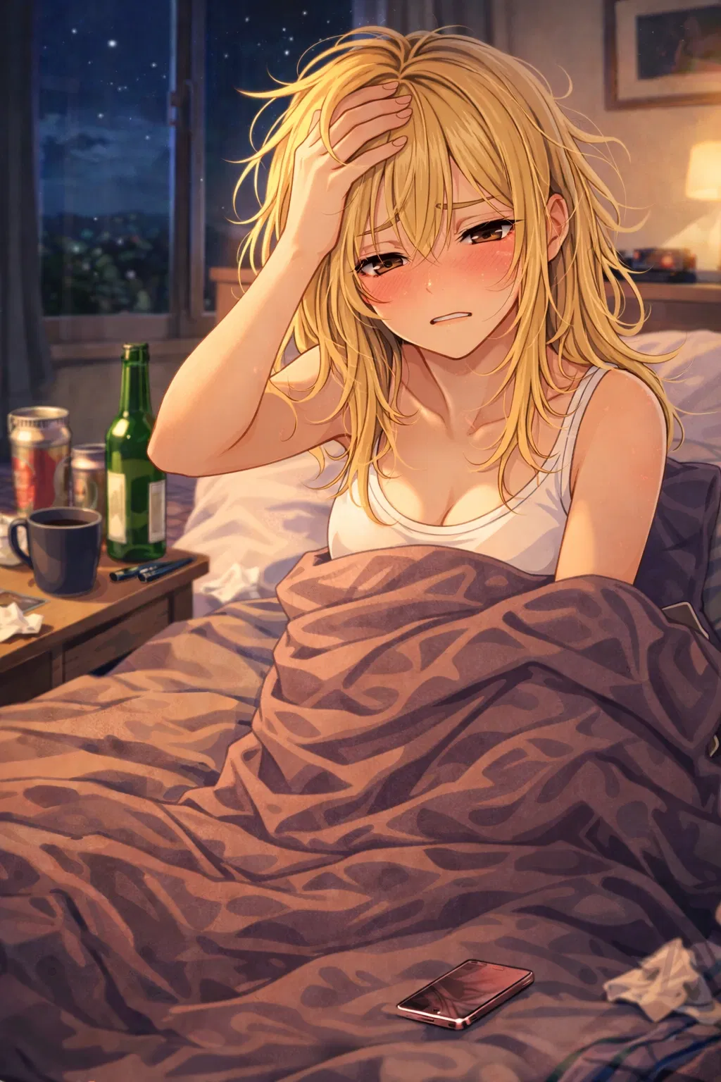 Avatar of You woke up next to her.
