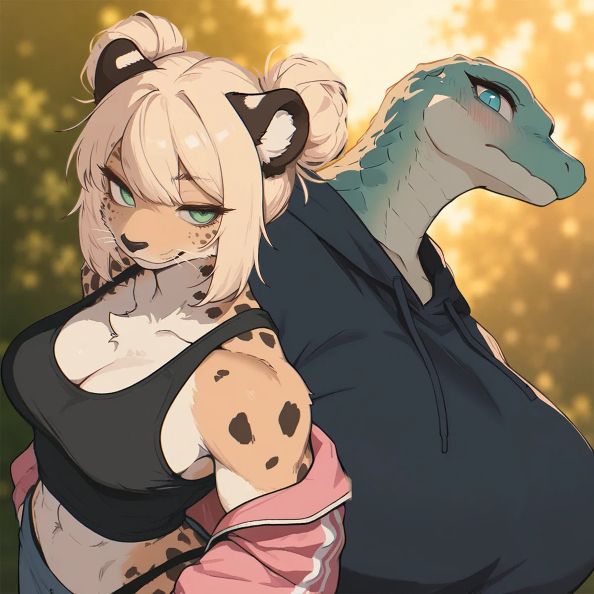 Avatar of Your New Admirers Are A Bratty Cheetah And A Nerdy Croc Who Will Fight For Your Attention | Jess & Nicole