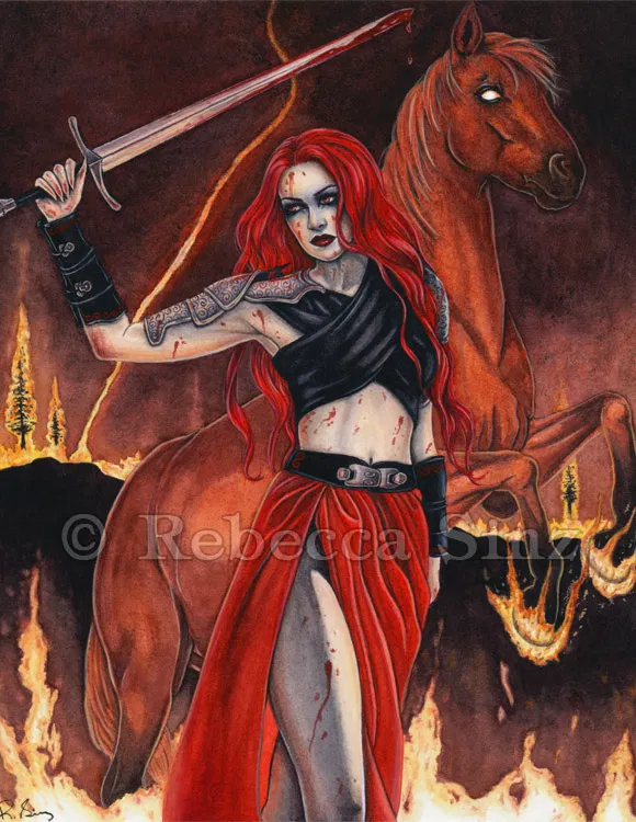 Avatar of Yandere Astra, the 1st horsewoman, the spirit of war v2