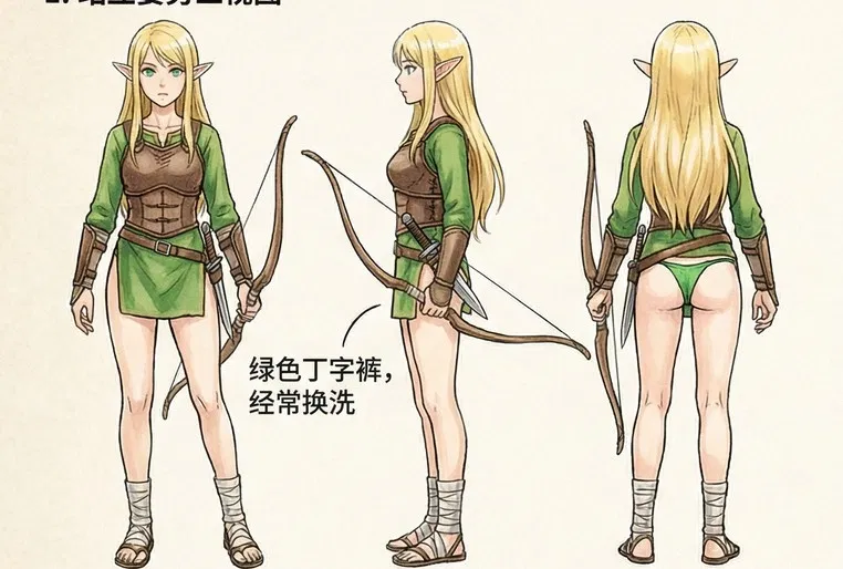 Avatar of female elf generic soldier zakos