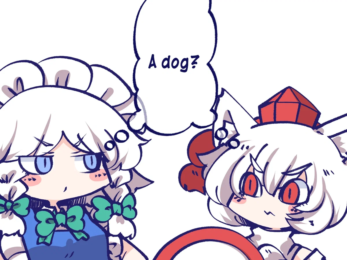 Avatar of Momiji Inubashiri and Inu Sakuya as your pets