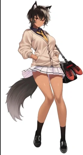 Avatar of Childhood Tomboy Wolf-girl Goth Rival. 